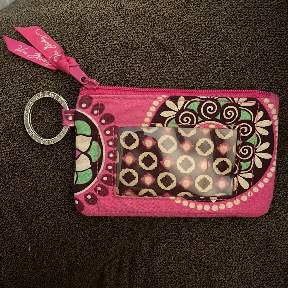 Vera Bradley keychain/id coin purse gently used